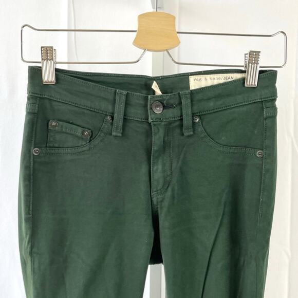 Rag & Bone 24 The Legging Skinny Jeans Jeggings Forest Ombre Green - Picture 3 of 8